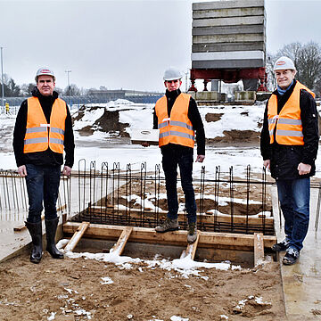 Cornerstone ceremony for the new spray-drying plant